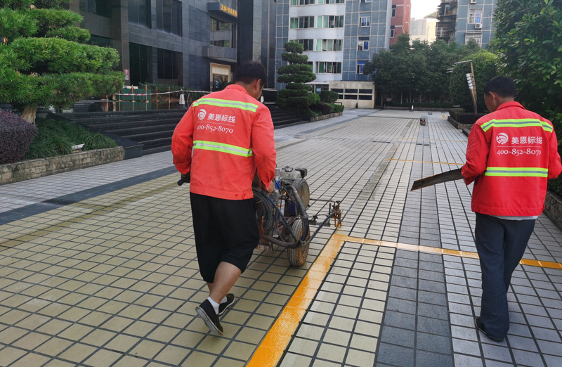 热熔标线施工 热熔标线施工